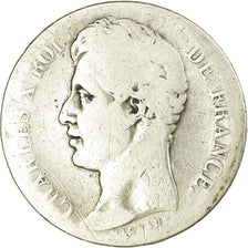 Moneta, Francia, Charles X, 2 Francs, 1825, Toulouse, B+, Argento, KM:725.9