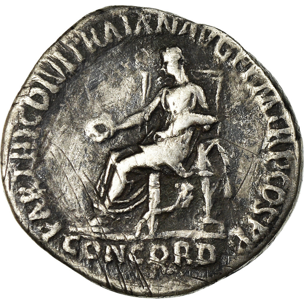Moneta, Hadrian, Denarius, Roma, MB+, Argento, RIC:4b