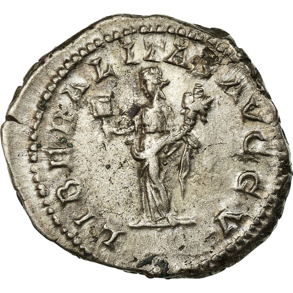 Coin, Caracalla, Denarius, Roma, AU(50-53), Silver, RIC:136