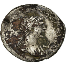Monnaie, Trajan, Denier, Roma, Fourrée, TB, Argent, RIC:348