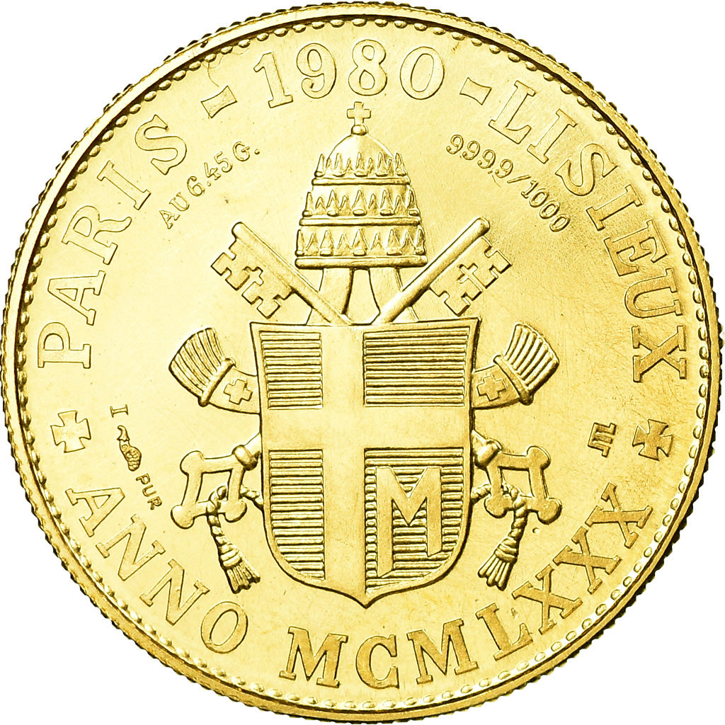 Francia, medaglia, French Fifth Republic, 1980, SPL+, Oro