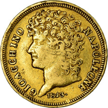 Coin, ITALIAN STATES, NAPLES, Joachim Murat, 20 Lire, 1813, Naples, EF(40-45)