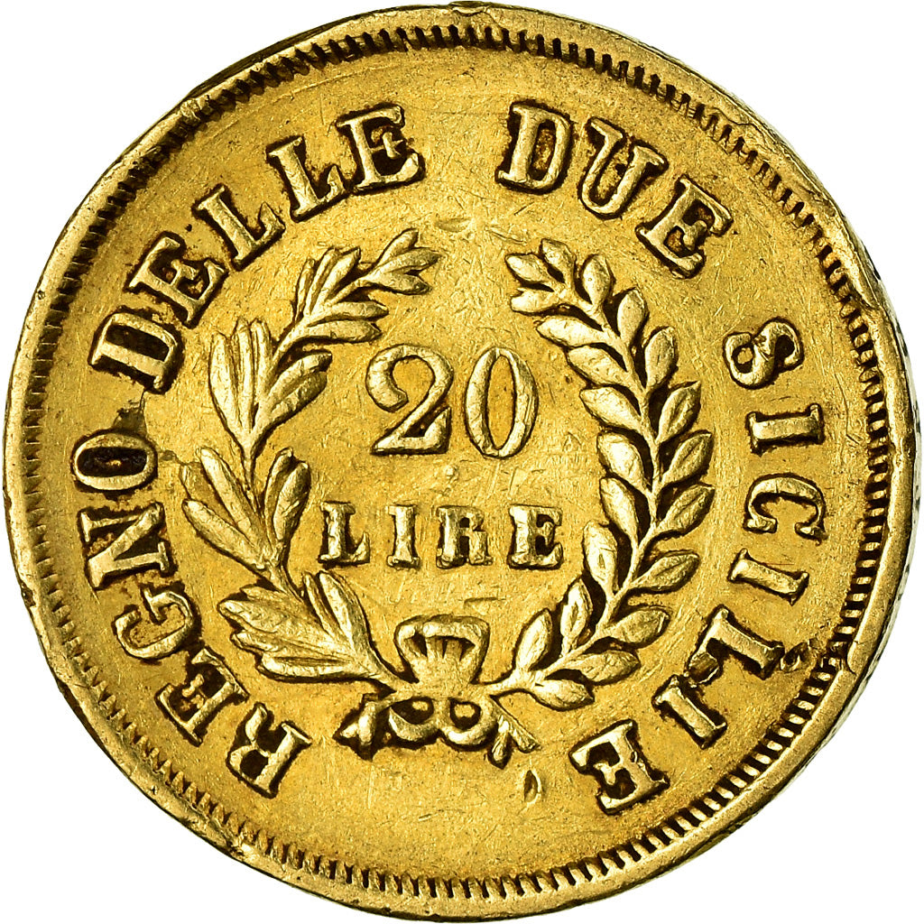 Coin, ITALIAN STATES, NAPLES, Joachim Murat, 20 Lire, 1813, Naples, EF(40-45)