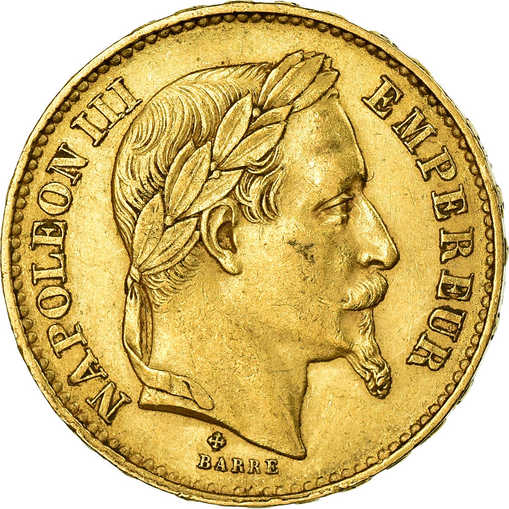 Moneta, Francja, Napoleon III, Napoléon III, 20 Francs, 1870, Strasbourg
