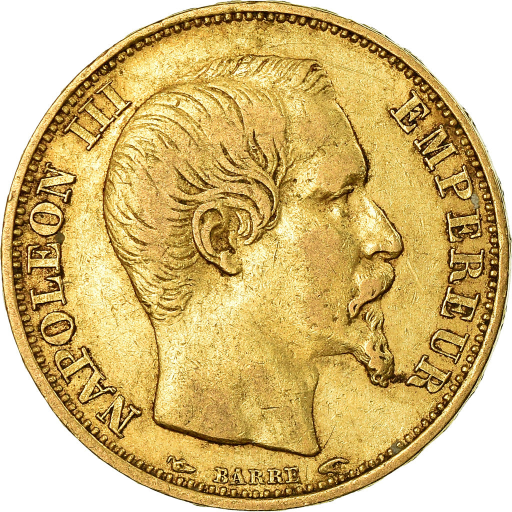 Coin, France, Napoleon III, Napoléon III, 20 Francs, 1853, Paris, EF(40-45)