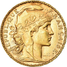 Coin, France, Marianne, 20 Francs, 1912, AU(55-58), Gold, KM:857, Gadoury:1064a