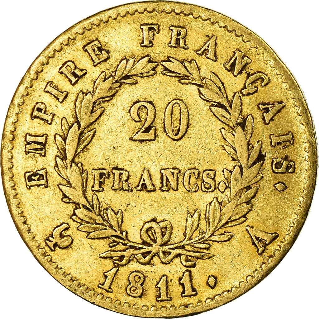 Münze, Frankreich, Napoléon I, 20 Francs, 1811, Paris, SS, Gold, Gadoury:1025