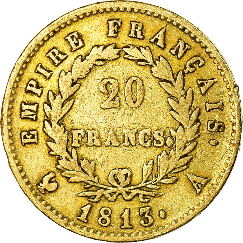 Monnaie, France, Napoléon I, 20 Francs, 1813, Paris, TB+, Or, Gadoury:1025