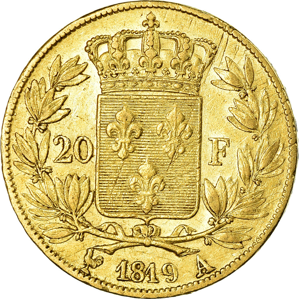 Monnaie, France, Louis XVIII, Louis XVIII, 20 Francs, 1819, Paris, TB+, Or