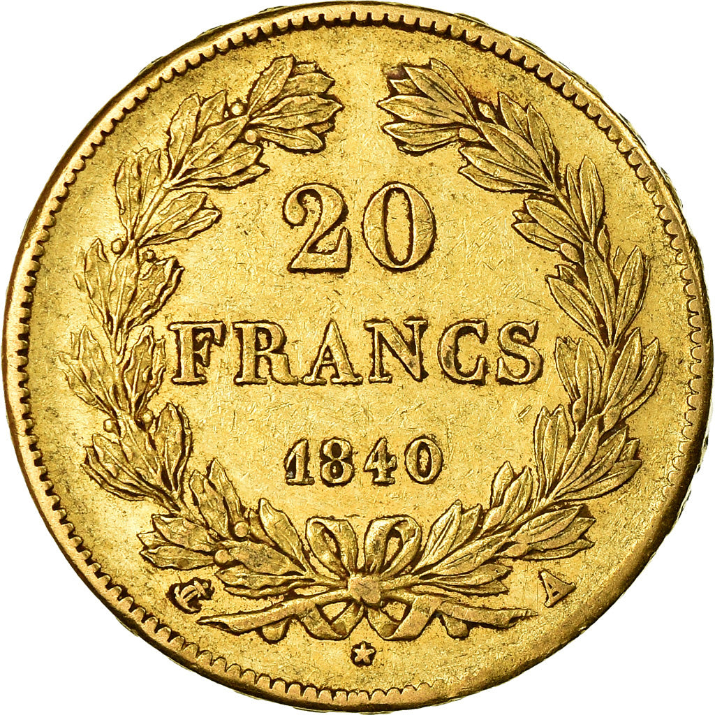 Münze, Frankreich, Louis-Philippe, 20 Francs, 1840, Paris, SS, Gold, KM:750.1