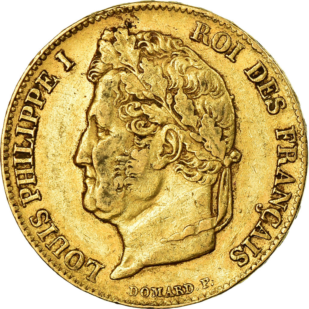 Munten, Frankrijk, Louis-Philippe, 20 Francs, 1840, Paris, ZF, Goud, KM:750.1