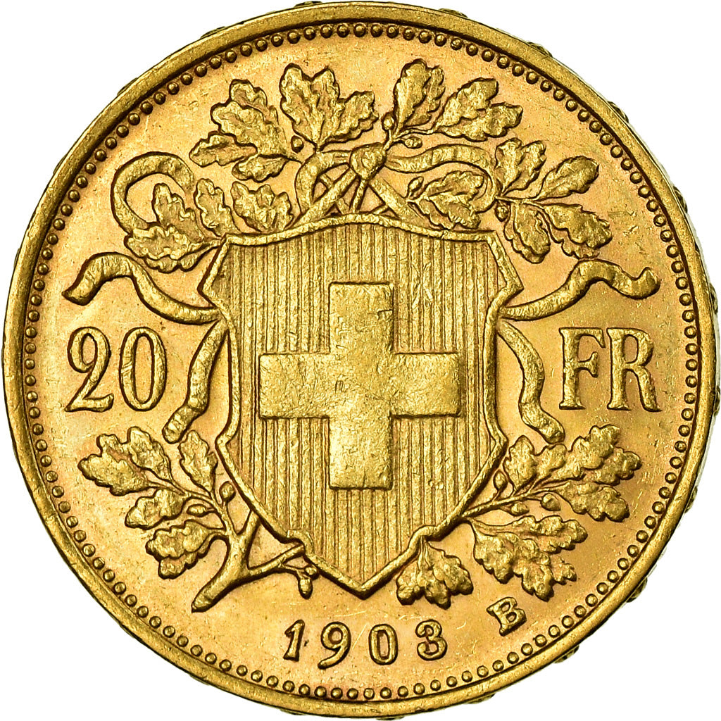 Moneda, Suiza, 20 Francs, 1903, Bern, EBC, Oro, KM:35.1