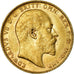 Coin, Australia, Edward VII, Sovereign, 1910 P, Perth, AU(50-53), Gold, KM:15