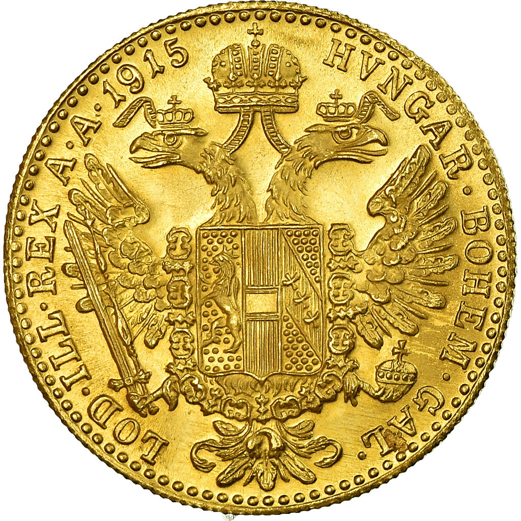 Münze, Österreich, Franz Joseph I, Ducat, 1915, Official restrike, UNZ+, Gold