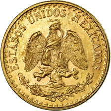 Coin, Mexico, 2 Pesos, 1945, Mexico City, MS(63), Gold, KM:461