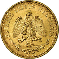 Coin, Mexico, 2 Pesos, 1945, Mexico City, MS(63), Gold, KM:461