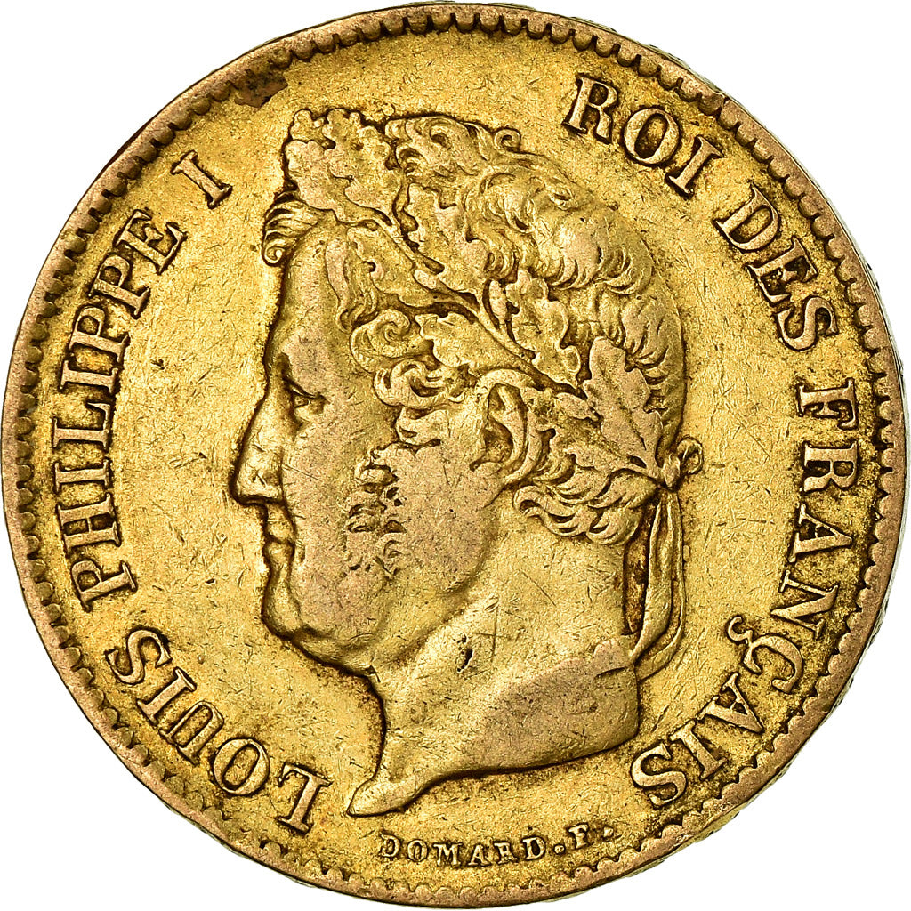 Moneta, Francja, Louis-Philippe, 40 Francs, 1834, Paris, VF(30-35), Złoto