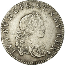 Monnaie, France, Louis XV, 1/6 Écu (XX – S) de France-Navarre, 20 Sols, 1/6