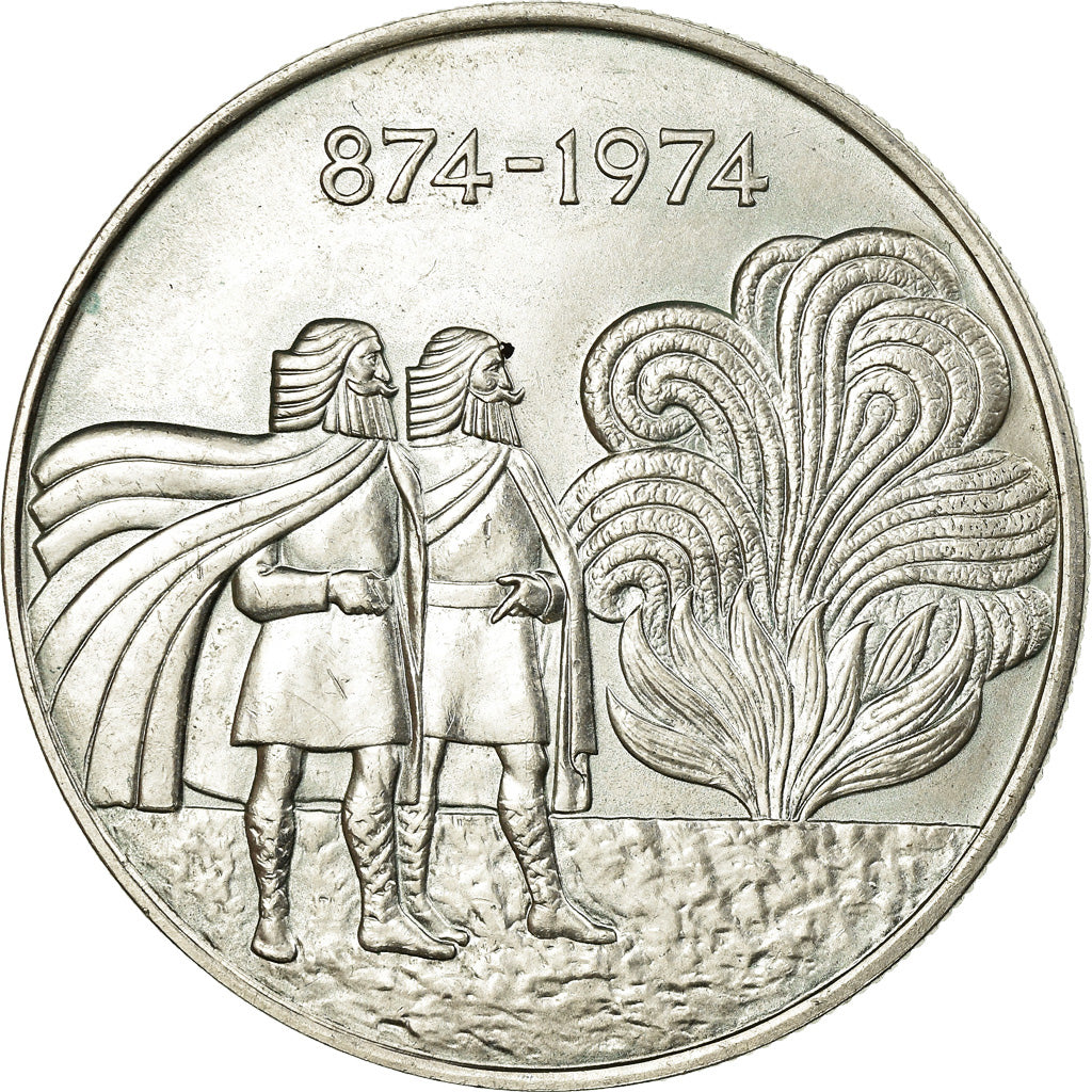 Monnaie, Iceland, 1000 Kronur, 1974, SPL+, Argent, KM:21