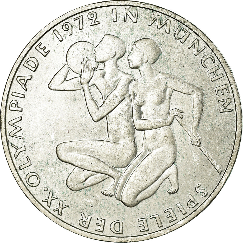 Coin, GERMANY - FEDERAL REPUBLIC, 10 Mark, 1972, Munich, MS(60-62), Silver