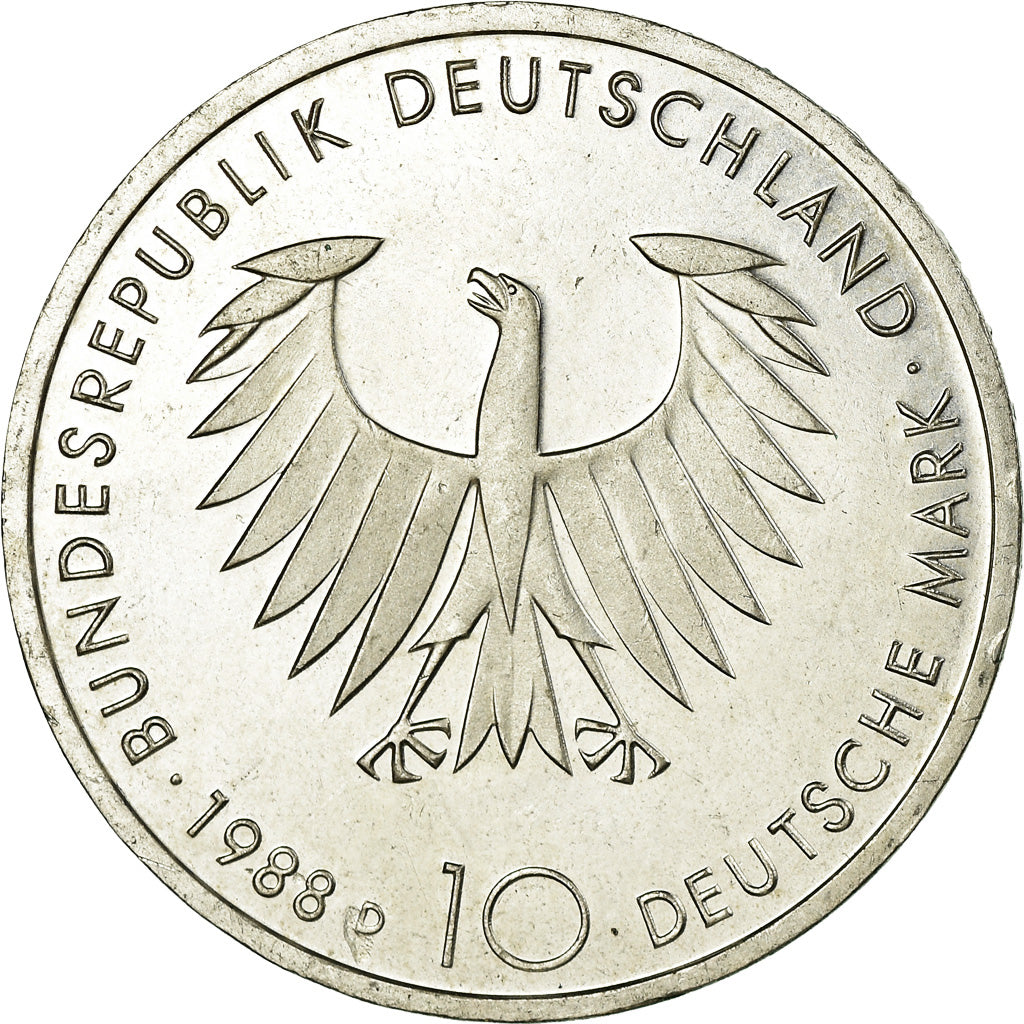 Munten, Federale Duitse Republiek, 10 Mark, 1988, Munich, Germany, PR, Zilver