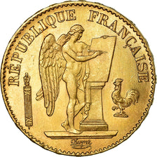 Munten, Frankrijk, Génie, 20 Francs, 1879, Paris, PR, Goud, KM:825