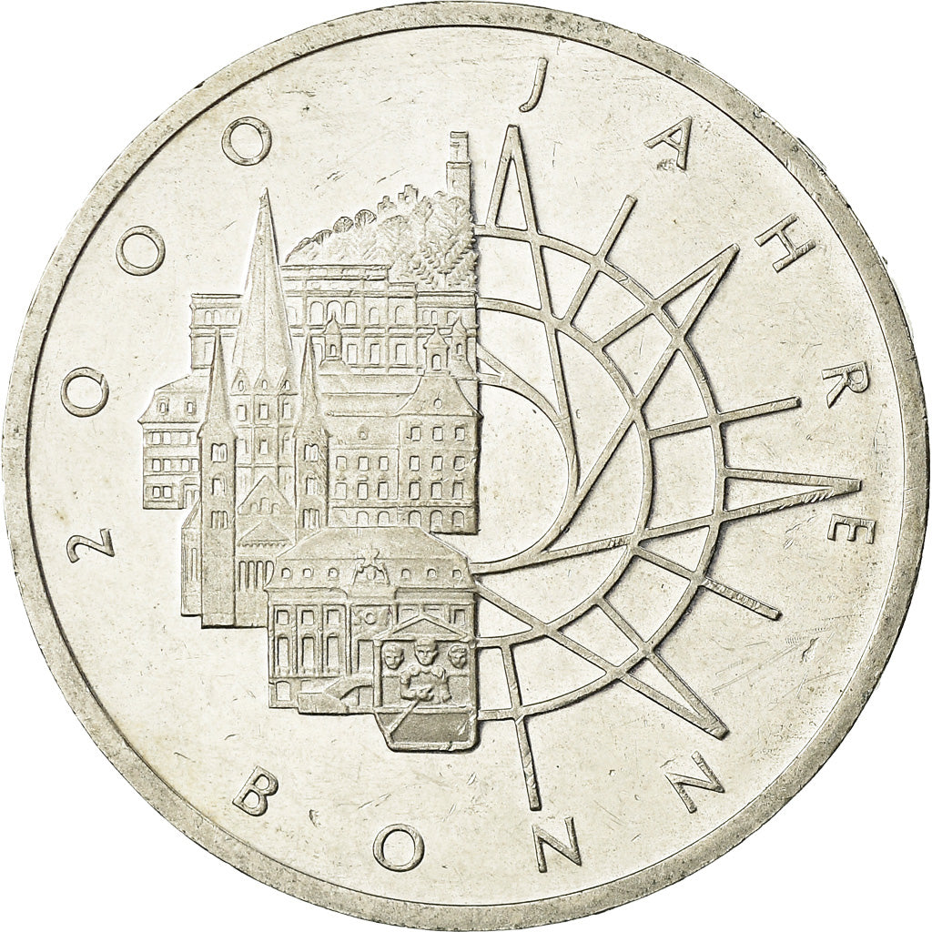 Coin, GERMANY - FEDERAL REPUBLIC, 10 Mark, 1989, Munich, Germany, AU(55-58)