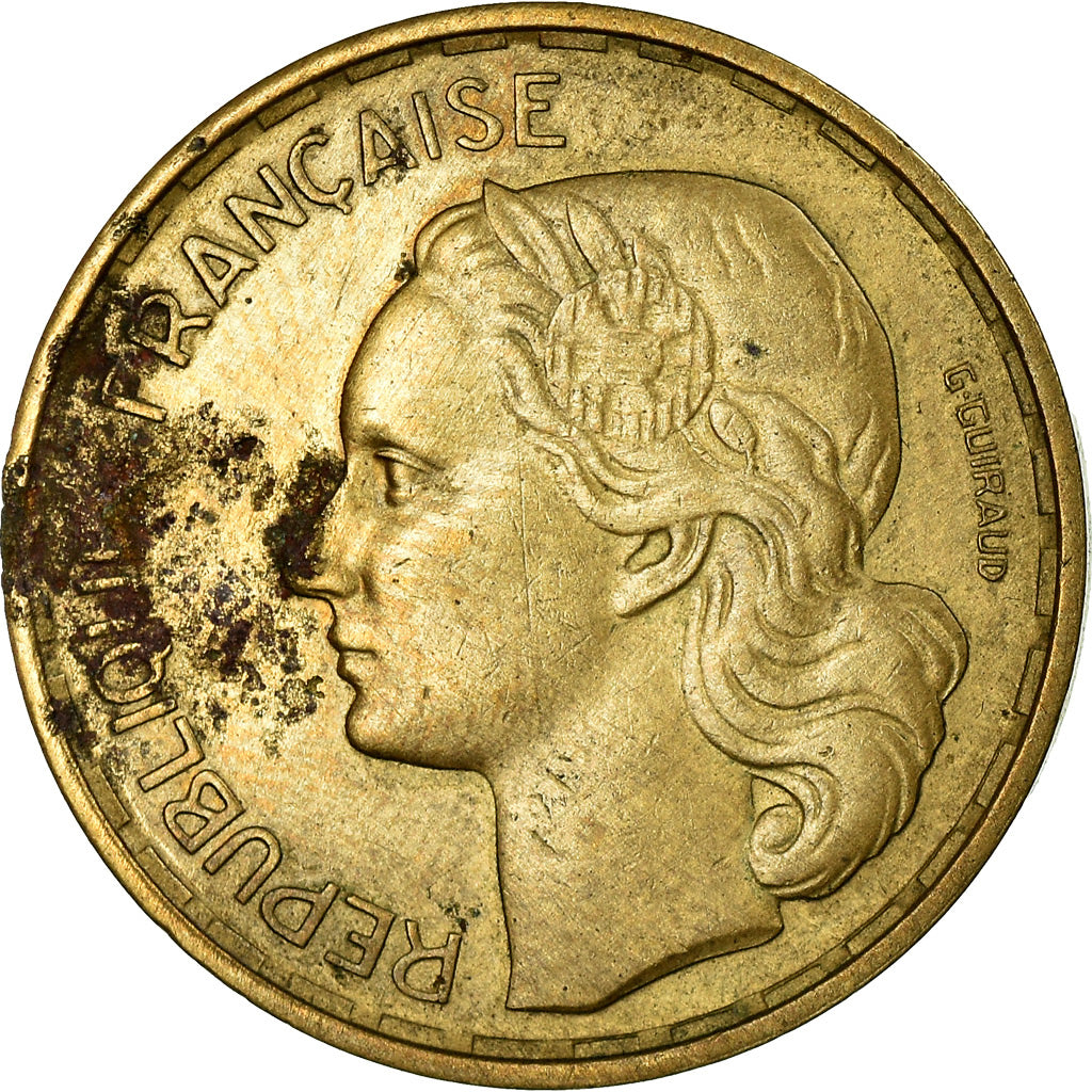 Coin, France, Guiraud, 20 Francs, 1954, Beaumont - Le Roger, VF(20-25)