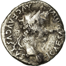 Münze, Tiberius, Denarius, Lyon - Lugdunum, S+, Silber, RIC:30