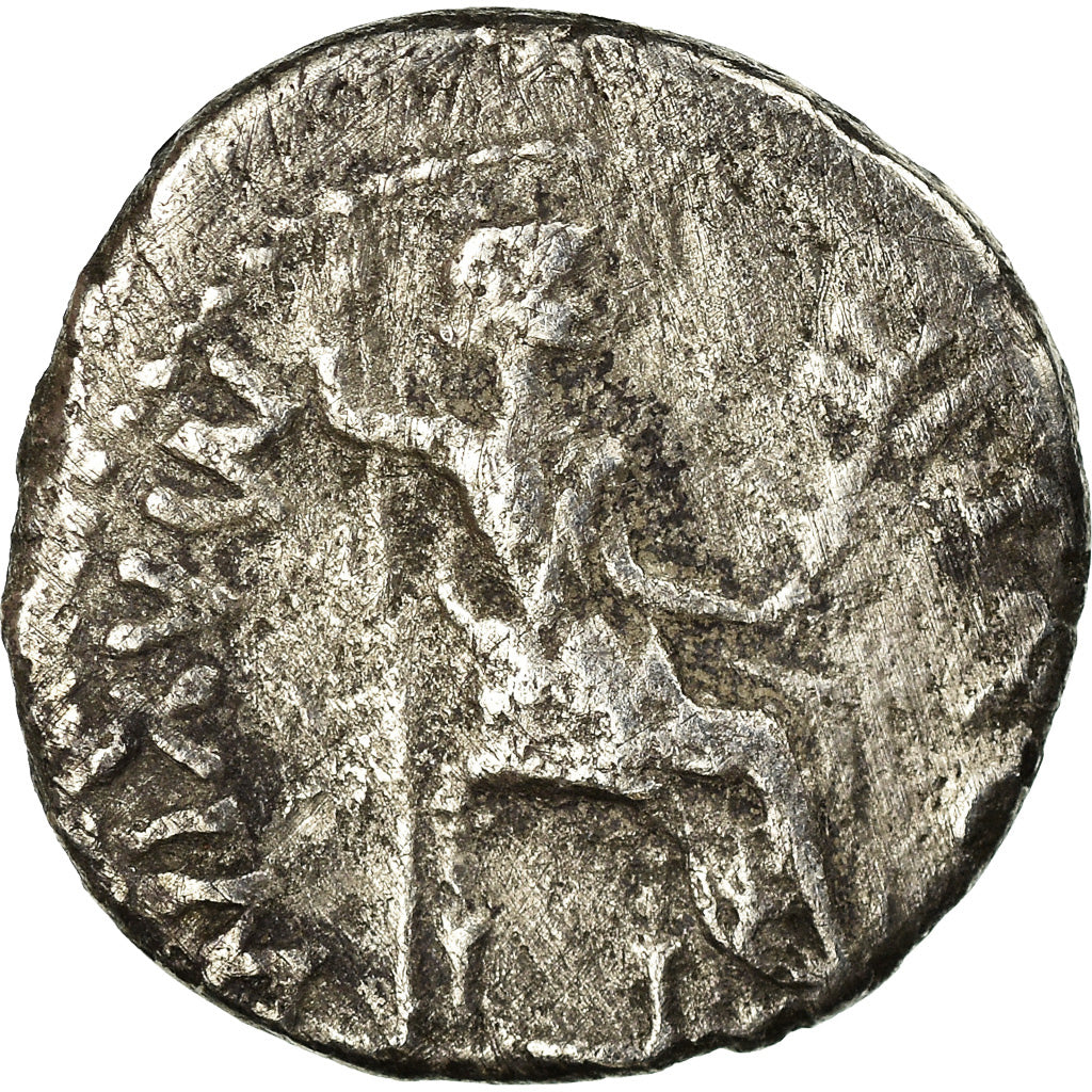 Coin, Tiberius, Denarius, Lyon - Lugdunum, VF(30-35), Silver, RIC:30