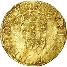 Moneta, Portogallo, Sebastian I, Cruzado, Lisbon, MB+, Oro