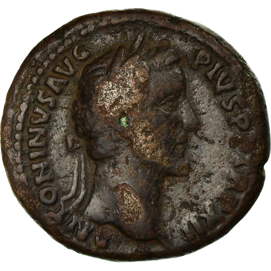 Moneta, Antoninus Pius, As, Roma, MB+, Rame, RIC:863