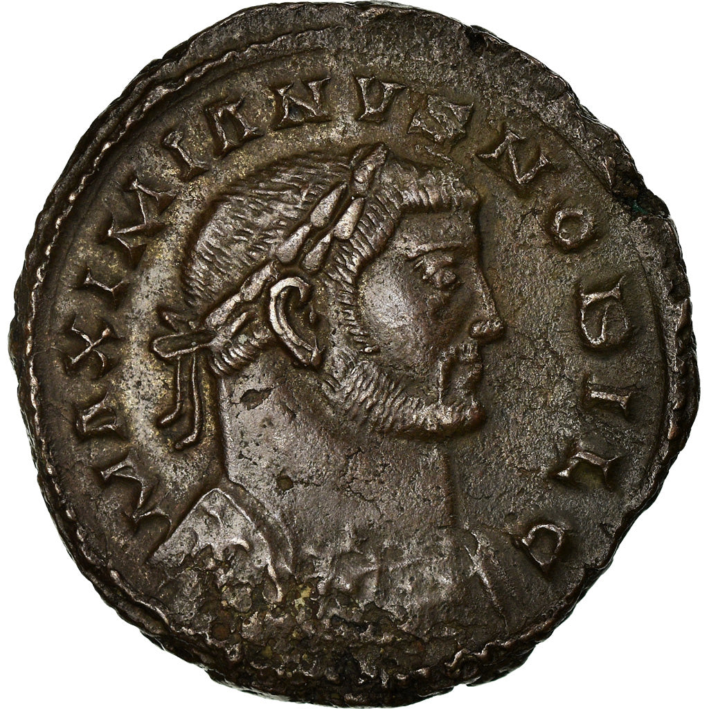 Coin, Galerius, Follis, London, EF(40-45), Copper, RIC:34