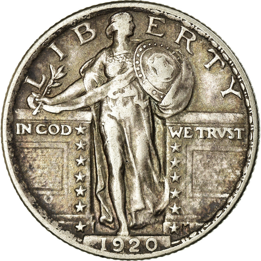 Moneda, Estados Unidos, Standing Liberty Quarter, Quarter, 1920, U.S. Mint