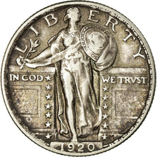 Moeda, Estados Unidos da América, Standing Liberty Quarter, Quarter, 1920, U.S.