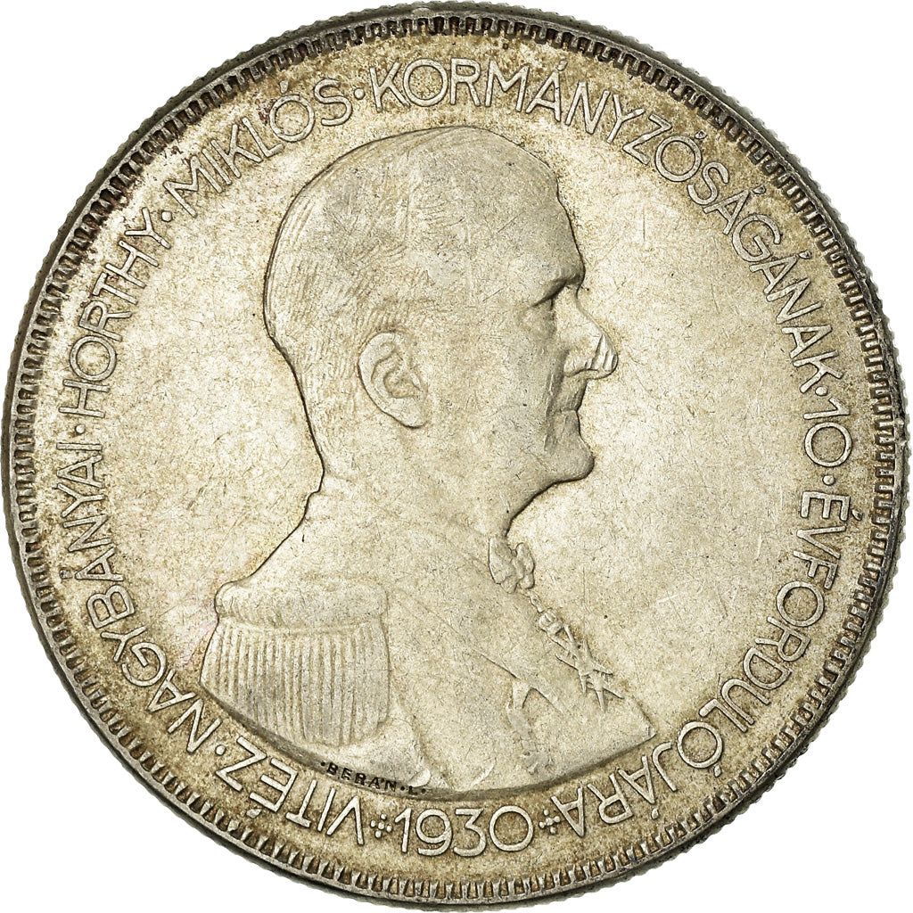Coin, Hungary, 5 Pengö, 1930, Budapest, VF(30-35), Silver, KM:512.1