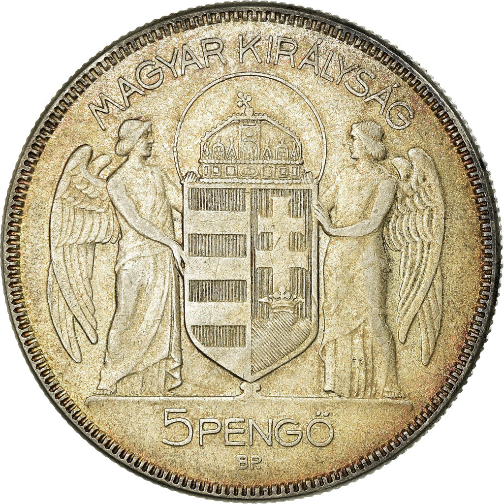 Coin, Hungary, 5 Pengö, 1930, Budapest, VF(30-35), Silver, KM:512.1