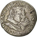 Moneta, Francja, LORRAINE, Charles IV et Nicole, Teston, Teston, 1624, Nancy