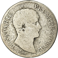 Moeda, França, Napoléon I, Franc, An 12, Strasbourg, Rara, F(12-15), Prata