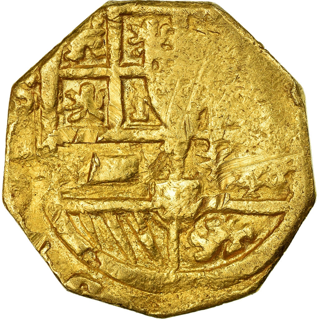 Coin, Spain, Philipp IV, 4 Escudos, Seville, VF(20-25), Gold