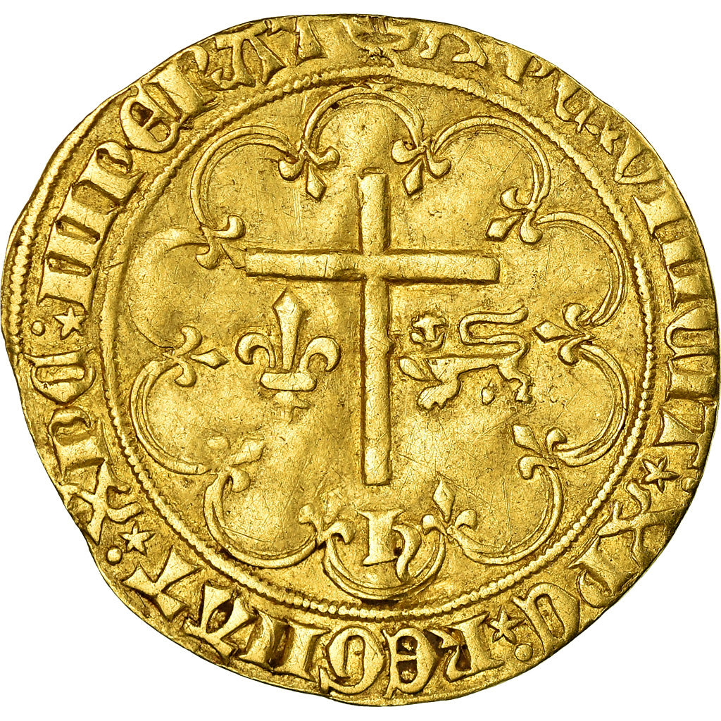 Monnaie, France, Henri VI de Lancastre, Salut d'or, Paris, TTB+, Or
