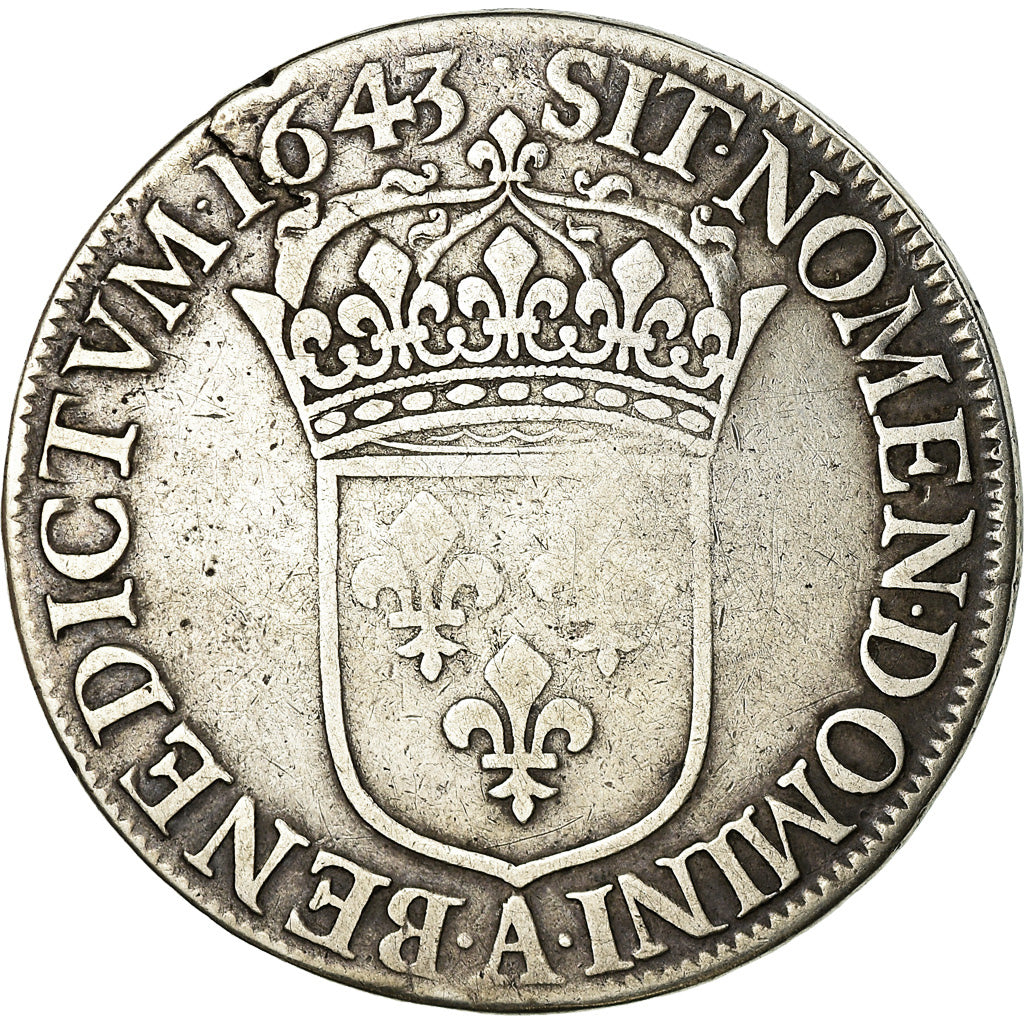 Moneta, Francia, Louis XIII, Écu de 60 Sols, deuxième poinçon de Warin, Ecu