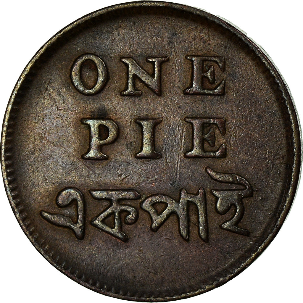 Coin, INDIA-BRITISH, BENGAL PRESIDENCY, Pie, Calcutta, AU(50-53), Copper, KM:58
