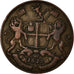 Coin, INDIA-BRITISH, MADRAS PRESIDENCY, 2 Pies, 1825, London, EF(40-45), Copper