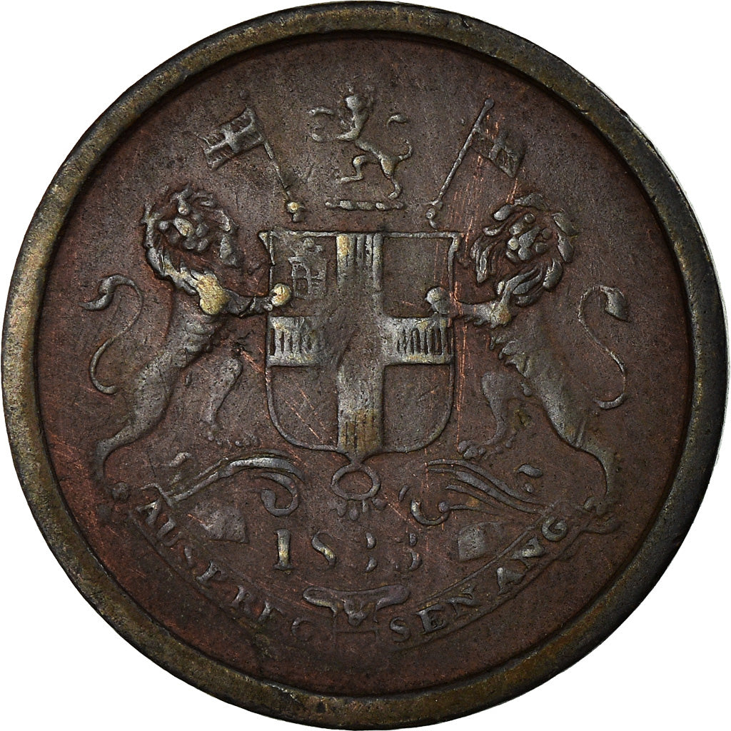 Münze, INDIA-BRITISH, BOMBAY PRESIDENCY, Pie, 1832, Calcutta, VZ, Kupfer