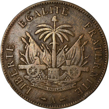 Moneta, Haiti, 2 Centimes, 1886, EF(40-45), Bronze, KM:49