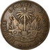 Moneta, Haiti, 2 Centimes, 1886, EF(40-45), Bronze, KM:49
