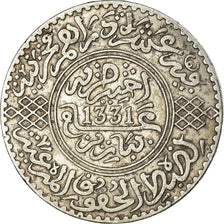 Coin, Morocco, Yusuf, Rial, 10 Dirhams, 1912, bi-Bariz, Paris, AU(50-53)