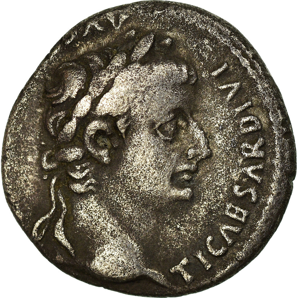 Moneta, Tiberius, Denarius, Lyon - Lugdunum, MB+, Argento, RIC:30