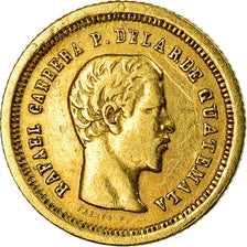 Coin, Guatemala, 4 Reales, Cuatro, 1860, AU(55-58), Gold, KM:135